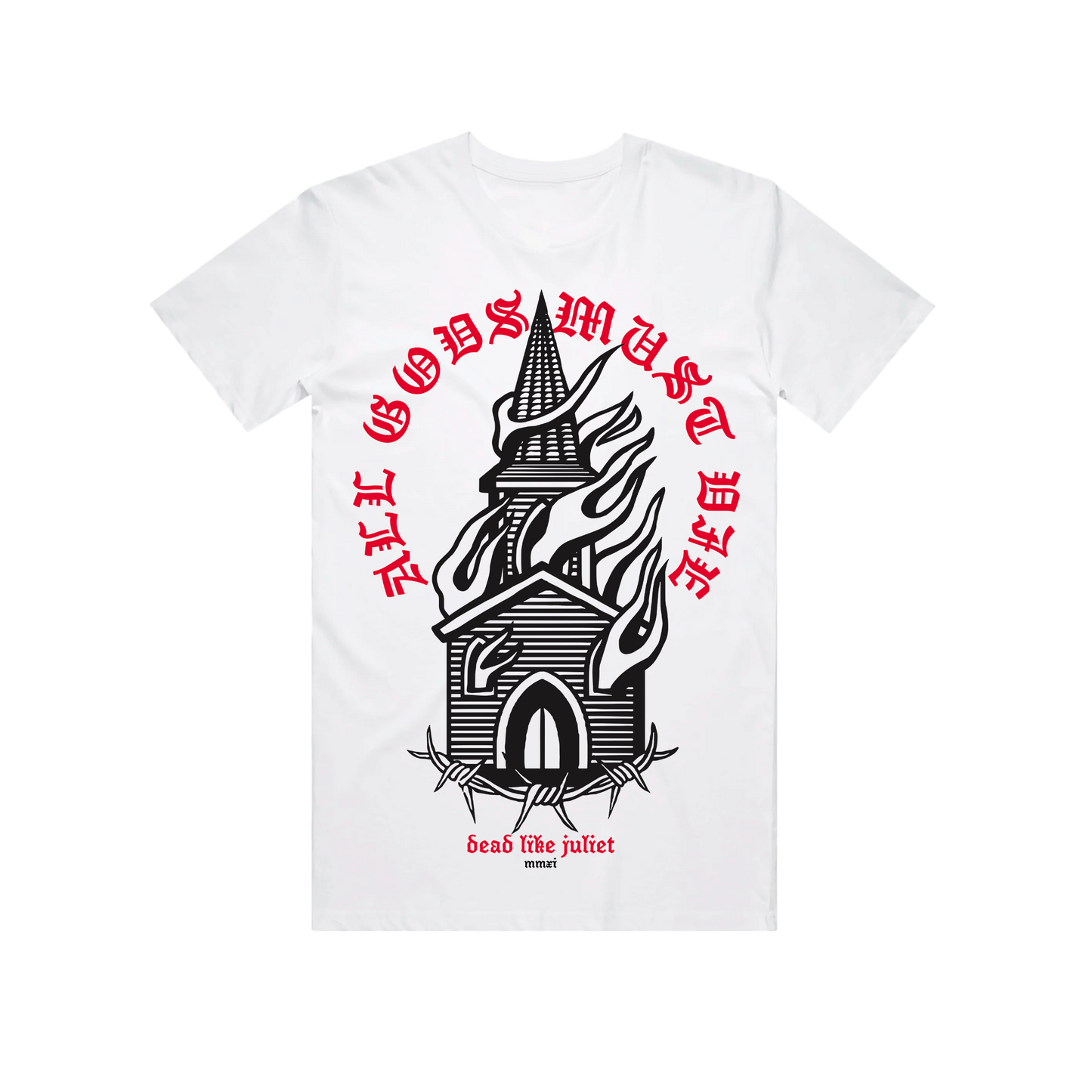 All Gods Must Die White T-Shirt