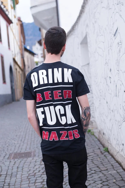 Drink Beer FCK NZI T-Shirt